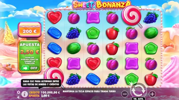 sweet bonanza tragaperras